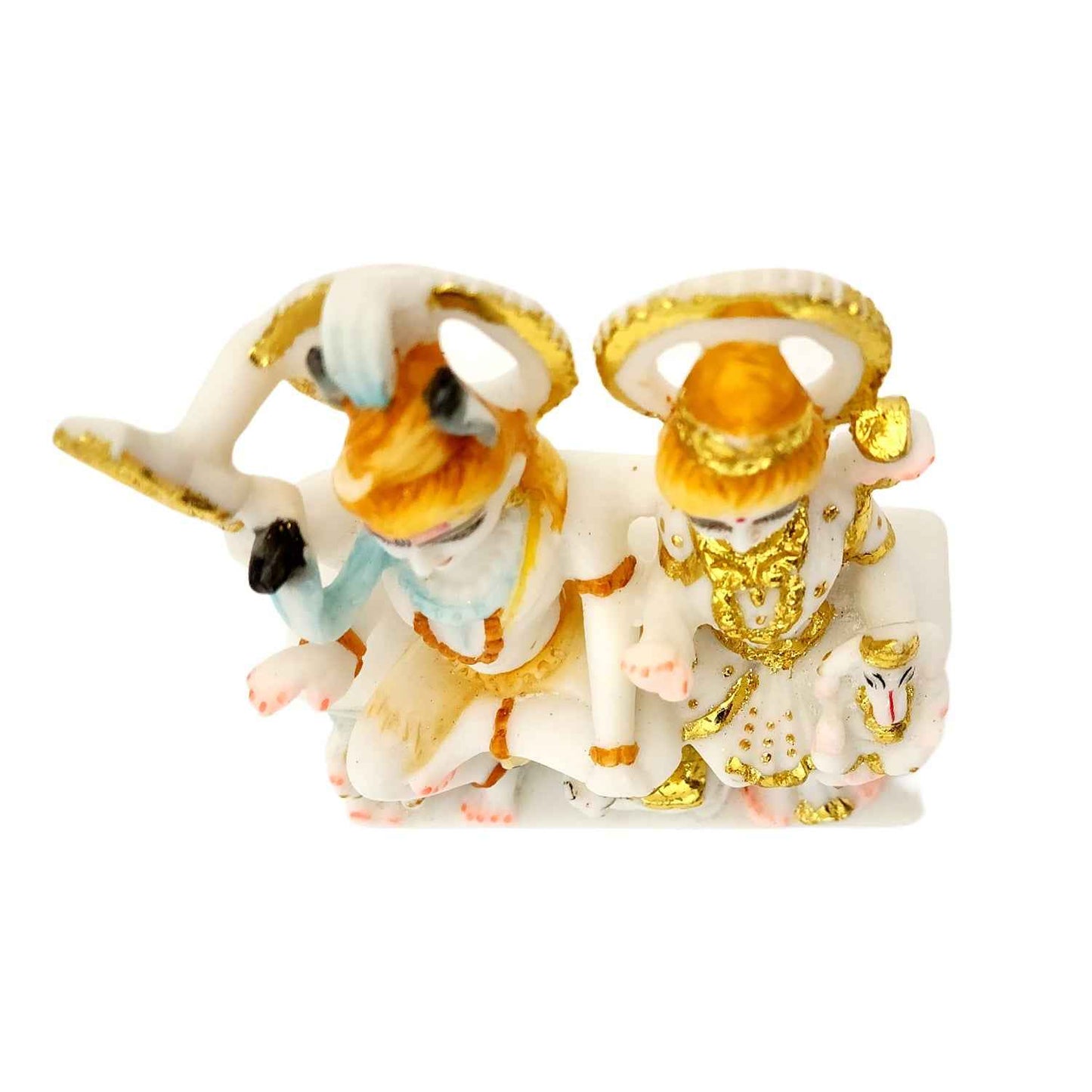 Marble Dust Antique Lord Shivparvati Statue ( 6 Inch ) By Upharkaro