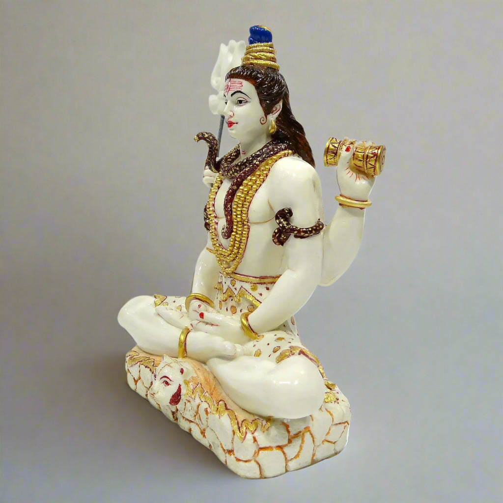 Mahadev Statue with Third Eye & Snake for Puja – 15% OFF | Upharkaro-Upharkaro