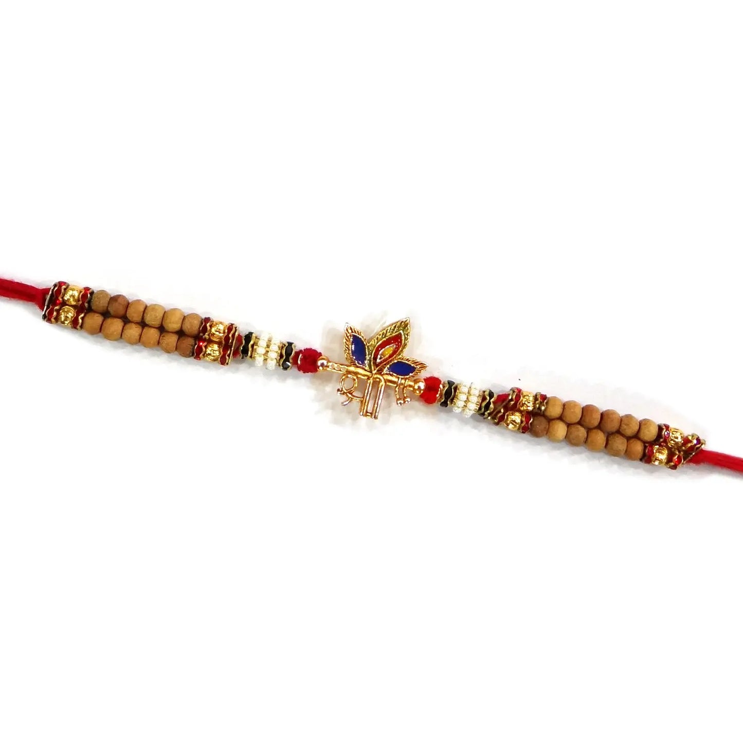 Shri Morpankh Red Stone Rakhi for Bhaiya By Upharkaro – Divine Blessings & Gemstone Elegance | Raksha Bandhan 2024 Special-Upharkaro