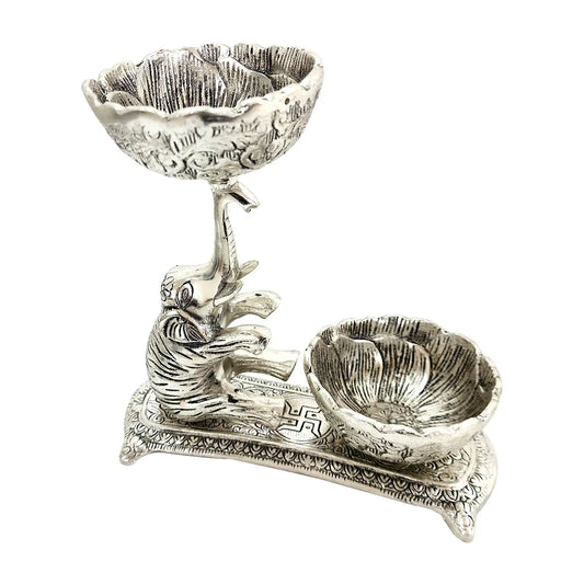 Dry fruit elephant tray securely packed with foam and bubble wrap by Upharkaro