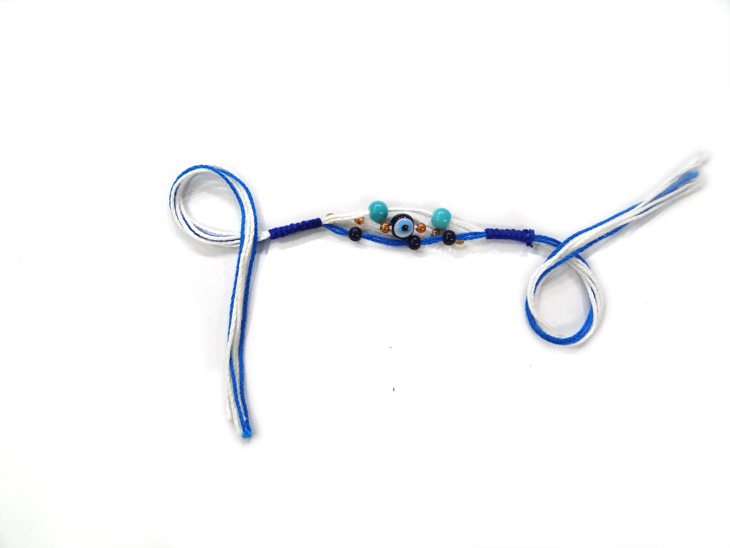 Sky Blue Evil Eye Rakhi for Brother By Upharkaro Upharkaro