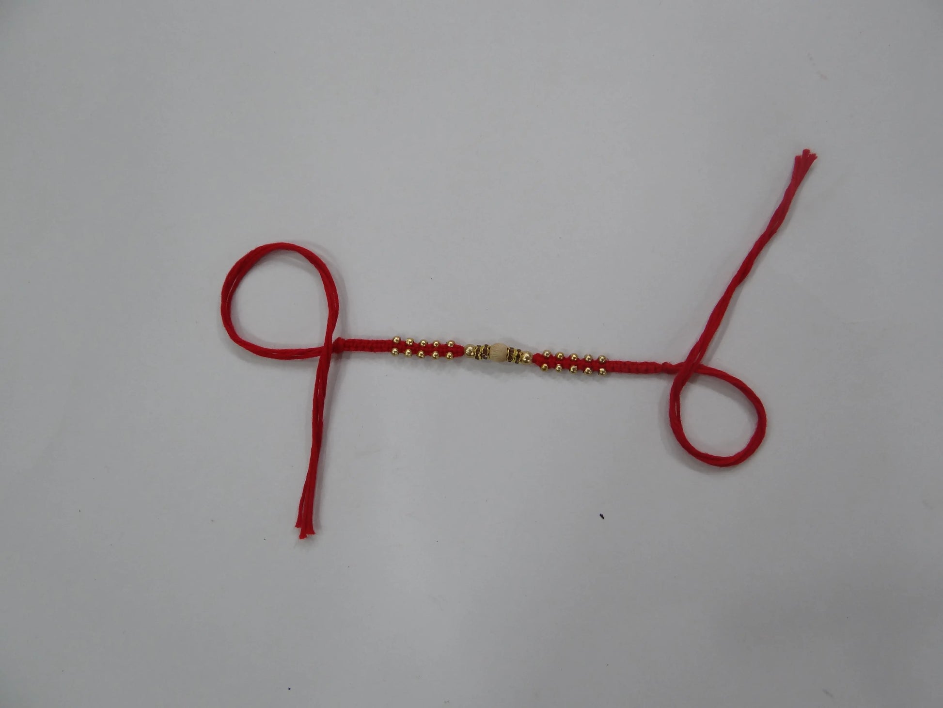Special Designer Red Dora Rakhi By Upharkaro-Upharkaro