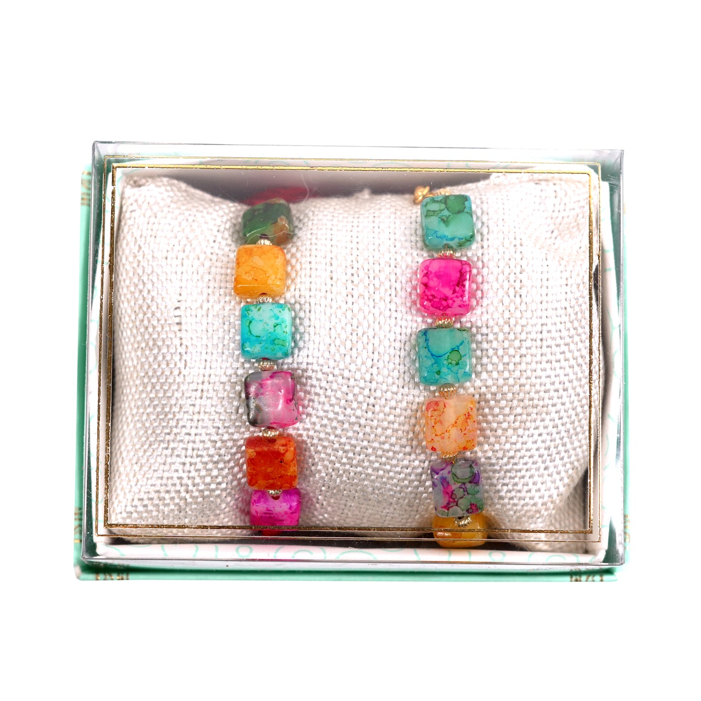Uphakaro Premium Peacock Pooja Thali Raksha Bandhan Gift Hamper with 2 Semi-Precious Stone Rakhis, Decorative Pooja Thali, Clay Diya & Rakhi Greeting Card | Rakhi Gift Set for Brother