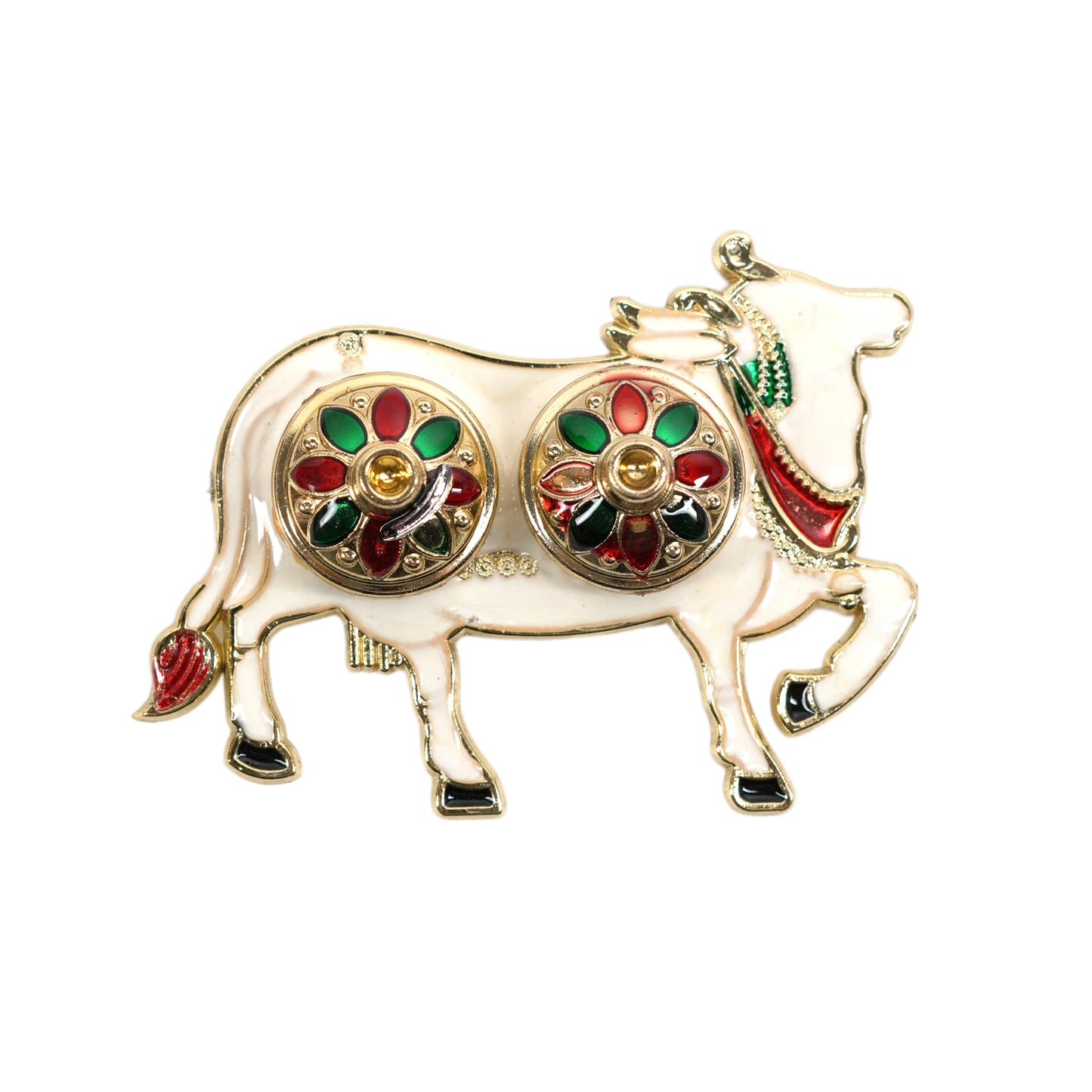 Uphakaro Premium Golden Peacock Basket Raksha Bandhan Gift Hamper with Bhaiya Bhabhi Rakhi Set, Decorative Cow Roli Chawal Holder, Clay Diya & Greeting Card | Festive Rakhi Gift Combo