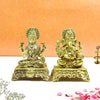 Traditional Brass Laxmi Ganesh Idol Pair – 2 Inch Murti Set for Diwali Pooja, Gifting & Home Mandir Décor