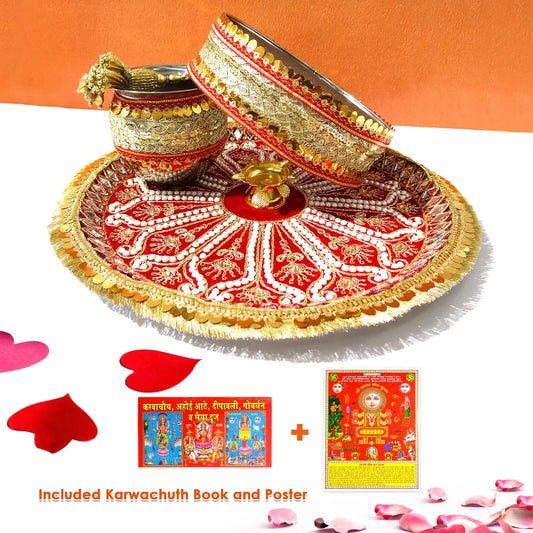 Decorative items including a plate, bowl, and lid on a white surface with an orange background.