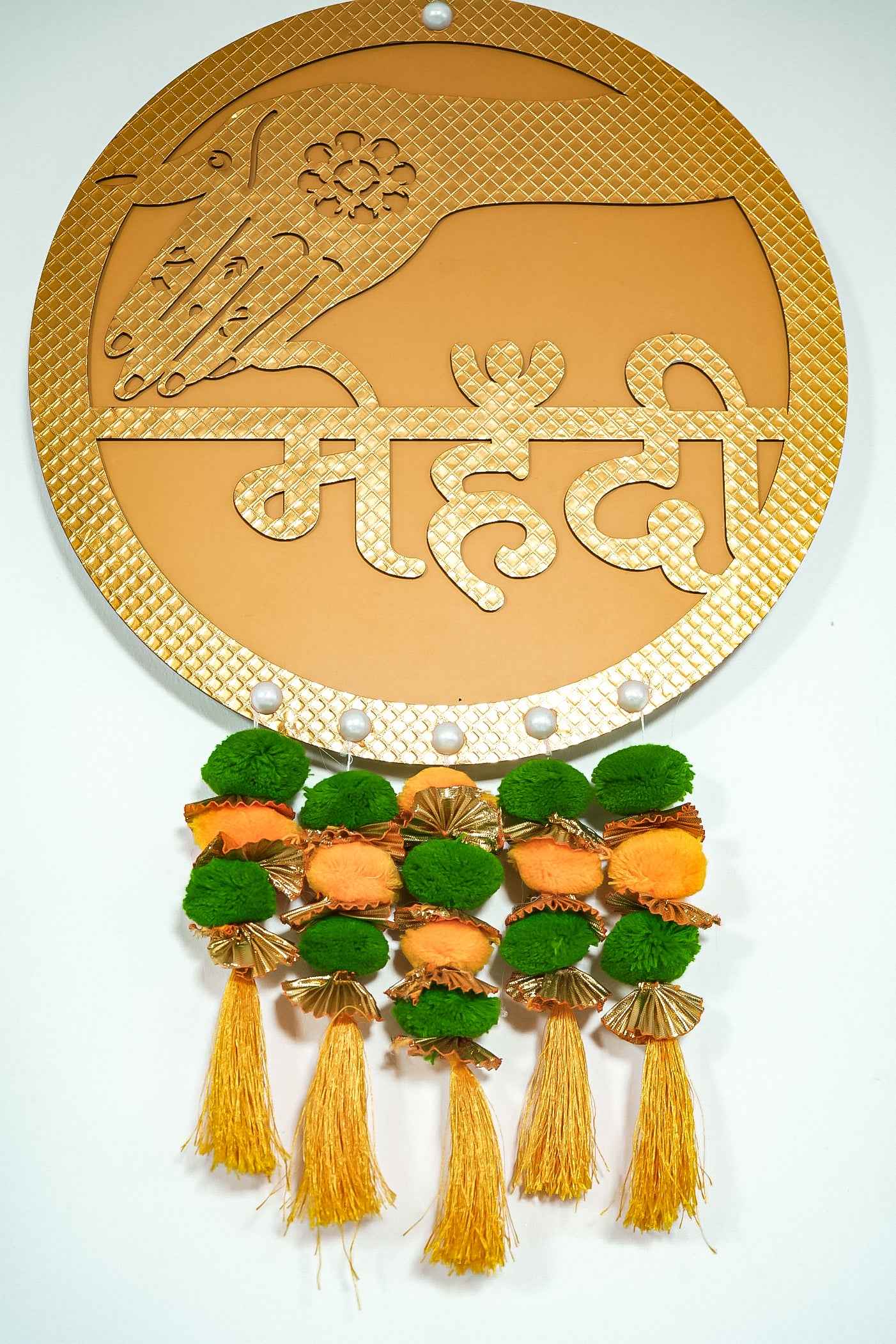 Wedding Decoration Round Mehndi Hanging-Upharkaro
