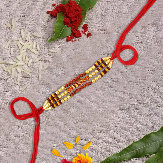 Trendy Bhaiya Rakhi with Designer Thread for Brother – Stylish Raksha Bandhan Rakhi By Upharkaro-Upharkaro
