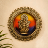 Buy Golden Round Shubha Drishti Ganapathy/Ganesha (7 x 7 Inch) Wall Hanging – Spiritual Ganesha Wall Decor for Home, Office, Mandir & Festive Gifting by Upharkaro