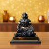 Upharkaro Adiyogi Shiva Meditation Idol With Om Namah Shivay Base – Black & Gold Finish Divine Mahadev Statue for Home, Office & Car Dashboard By Upharkaro