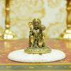 Upharkaro Brass Lord Hanuman Idol 4.5 cm Mini Bajrangbali Statue in Blessing Posture for Home Temple Car Dashboard & Office Desk