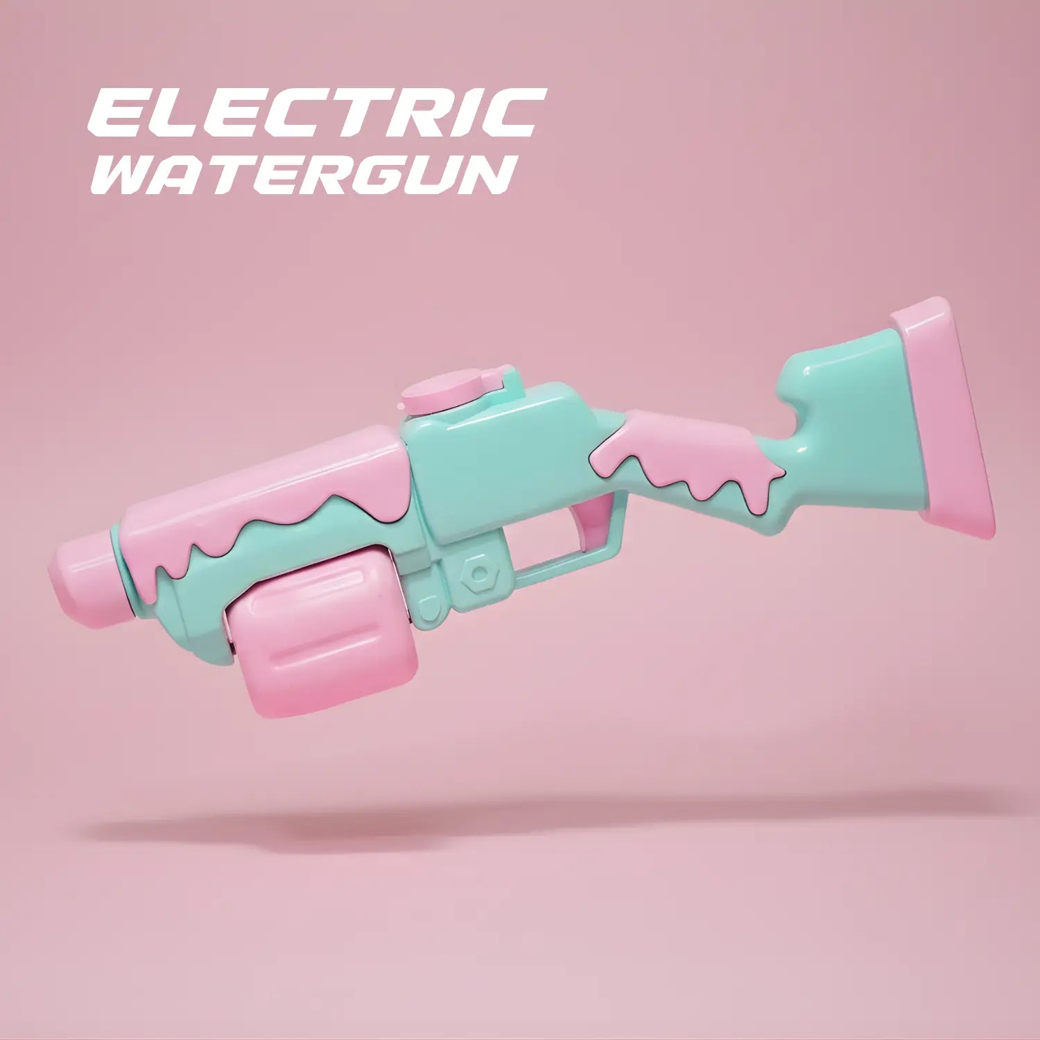 water gun with design and measurements on a white background