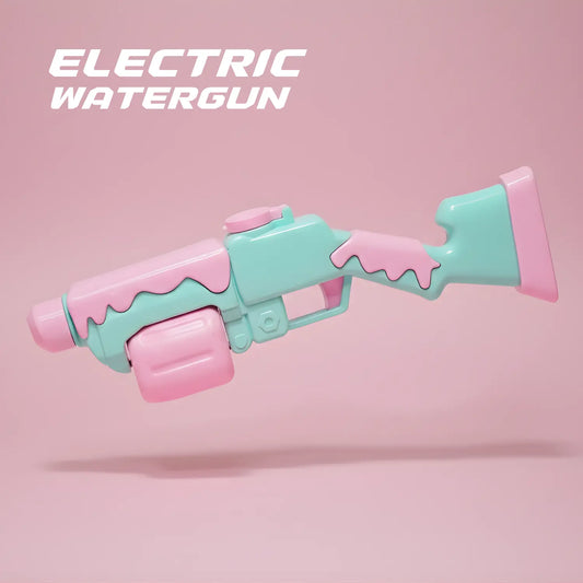 water gun with design and measurements on a white background