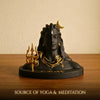 Upharkaro Lord Shiva Idol Statue with Trishul 5.5 Inch Black Gold Shiva Murti for Home Decor Office Desk & Pooja Room