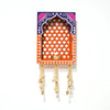 Upharkaro Rajasthani Jharokha Wall Hanging with Diya & Pearl Latkan