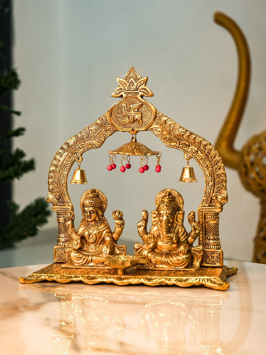 Brass Lakshmi Ganesh Pooja Idols