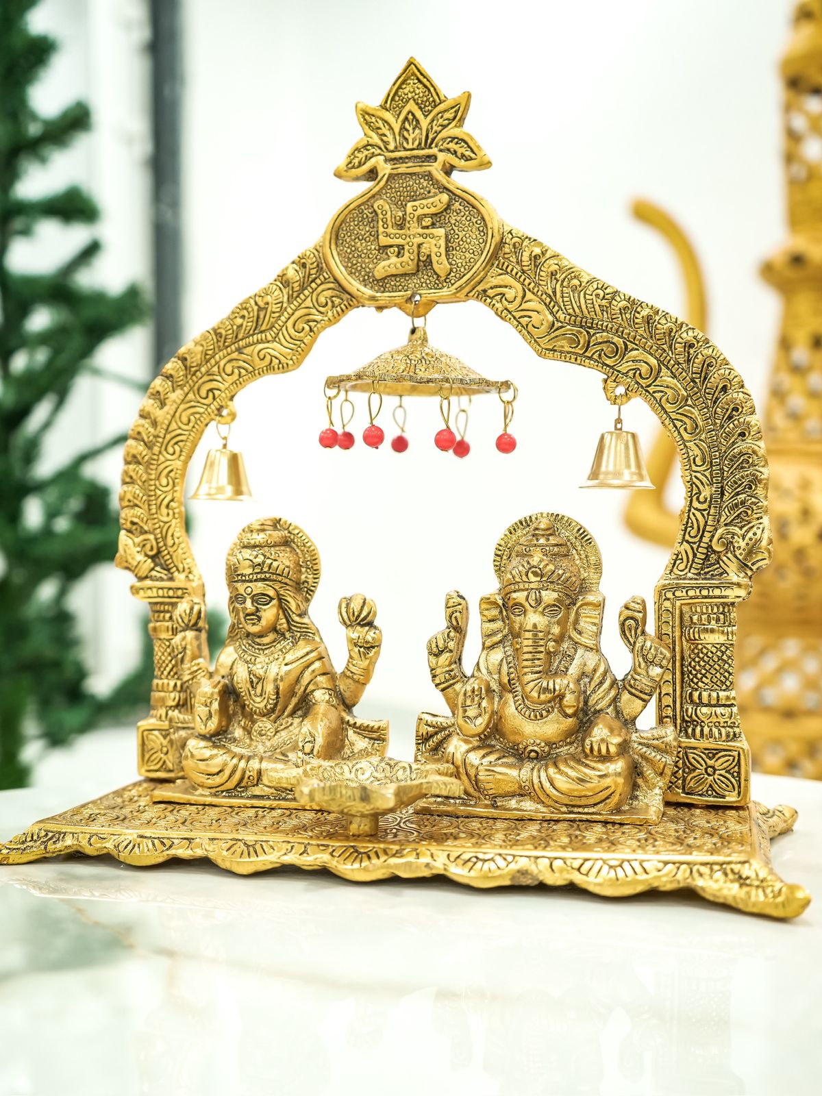 Brass Lakshmi Ganesh Pooja Idols