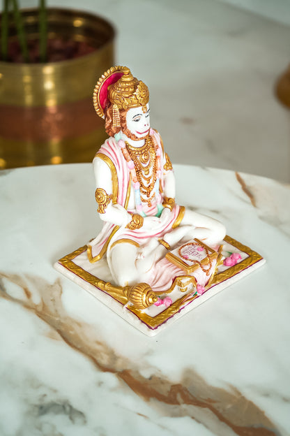 Meditating Lord Hanuman Sitting Statue