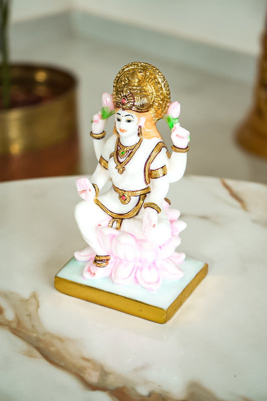 Marble Dust Goddess Lakshmi Statue