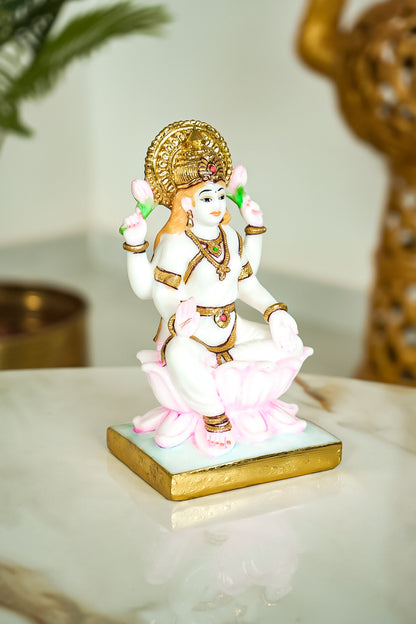 Marble Dust Goddess Lakshmi Statue