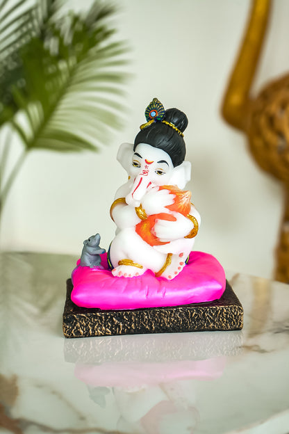 Resin Beautiful Modak Baal Ganesha Sculpture