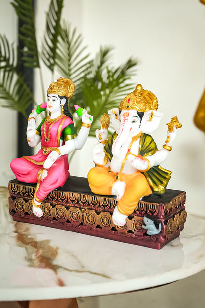 Elegant Decor Lakshmi Ganesha Idol