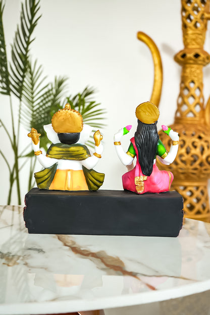 Elegant Decor Lakshmi Ganesha Idol