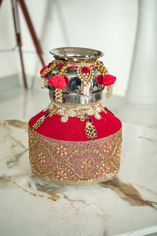 Decorative Kalash With Lota For Pooja