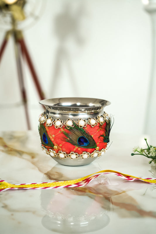 Beautiful Peacock Design Decorative Pooja Lota