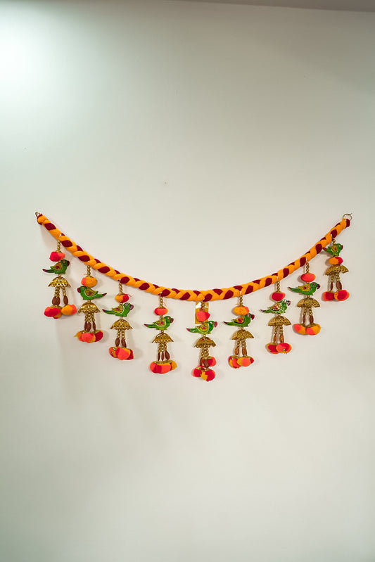 Handcrafted Door Parrot Hanging Bandanwar