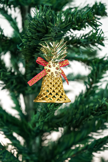 Golden Christmas Hanging Bell (Set of 6)