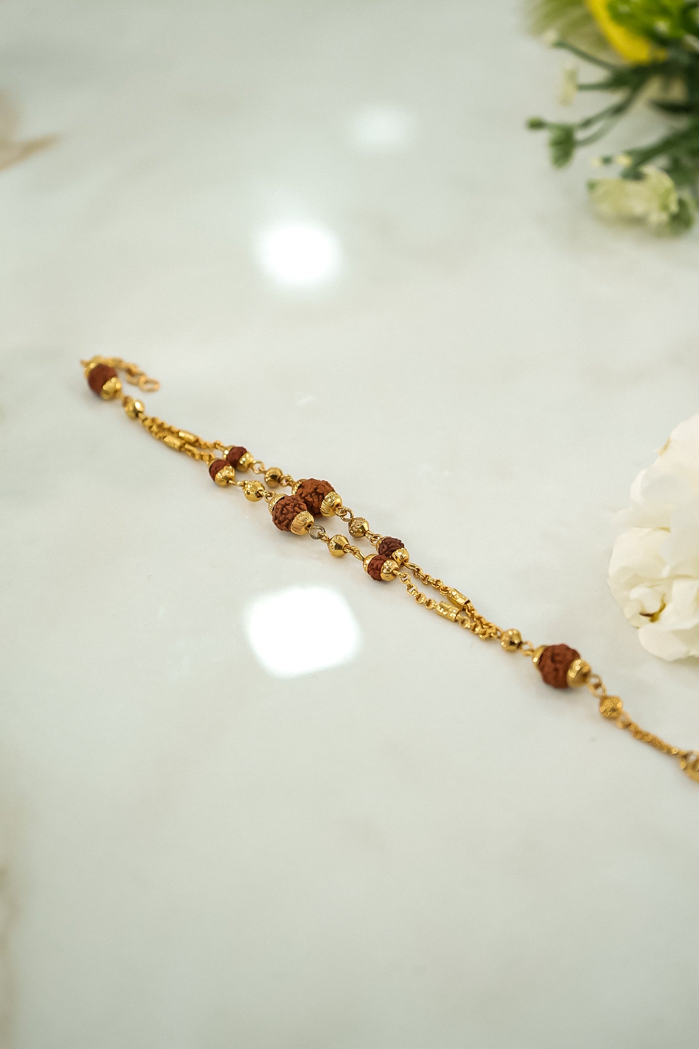 Rudraksha Bracelet Rakhi for Men, Women, and Boys Stylish