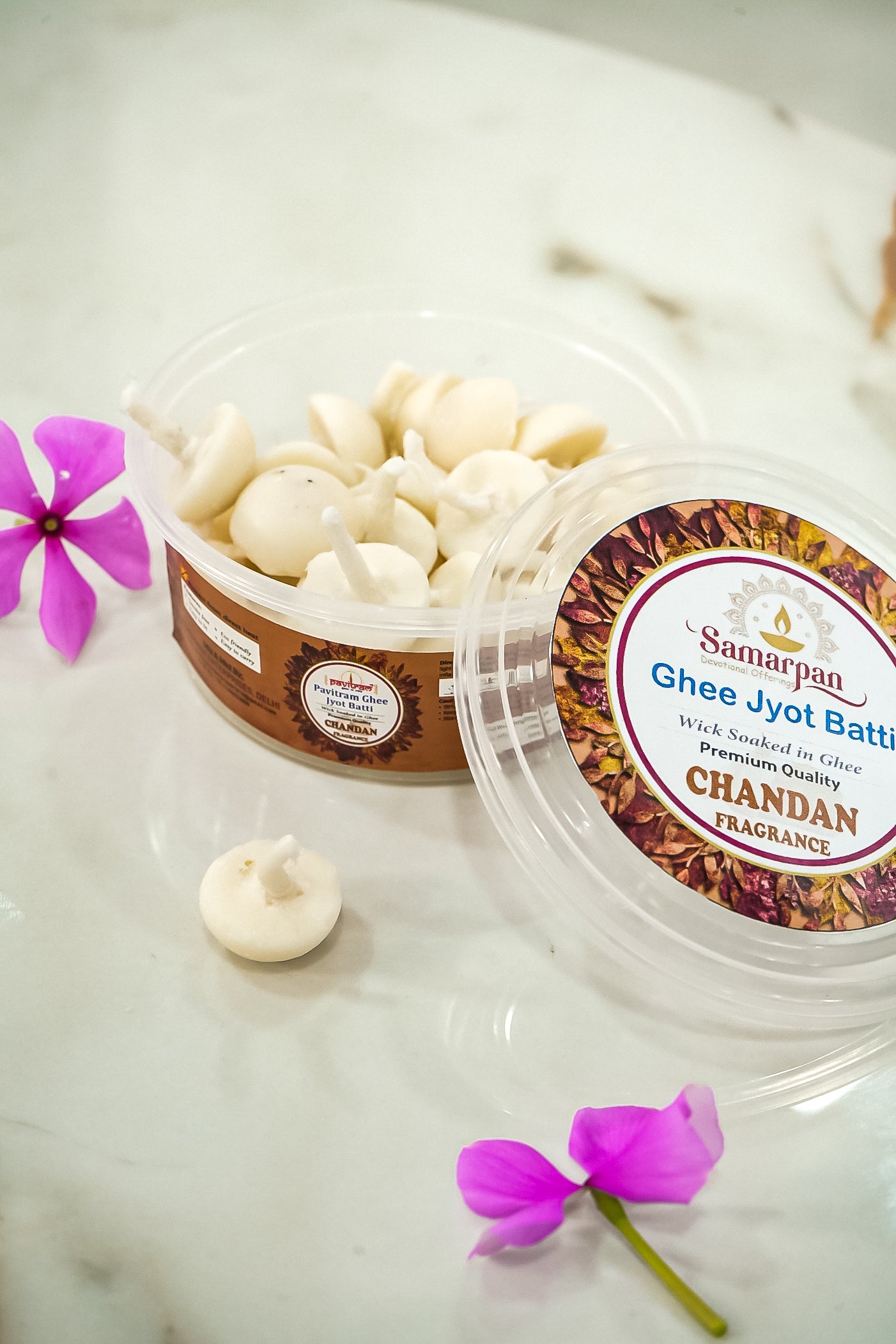 Samarpan Chandan Ghee Jyot Batti (100 Pieces)