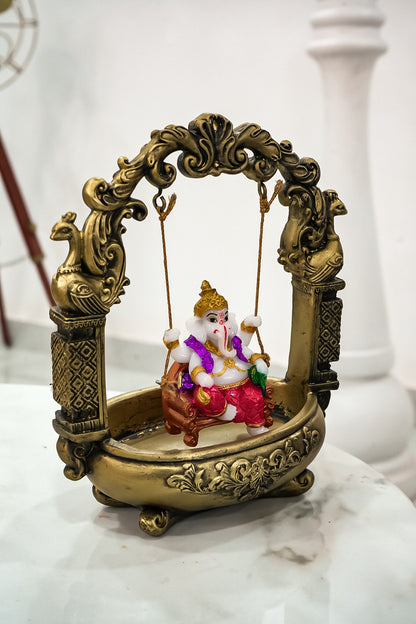 Resin Ganesha on Swing Religious Idol