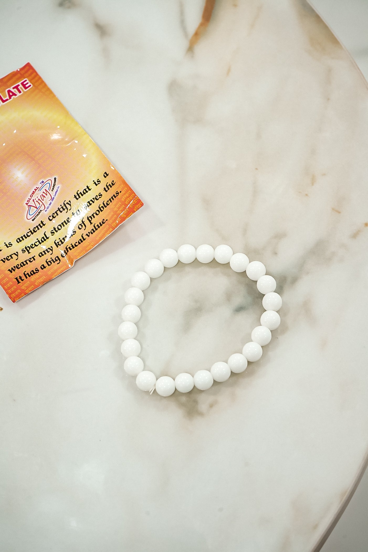 White Precious Stones Bracelet