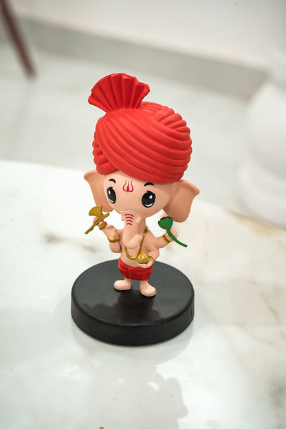 Bobble Head Pagdi Ganesha