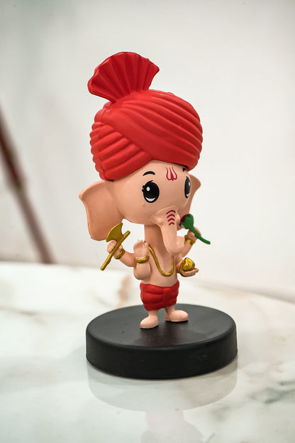 Bobble Head Pagdi Ganesha