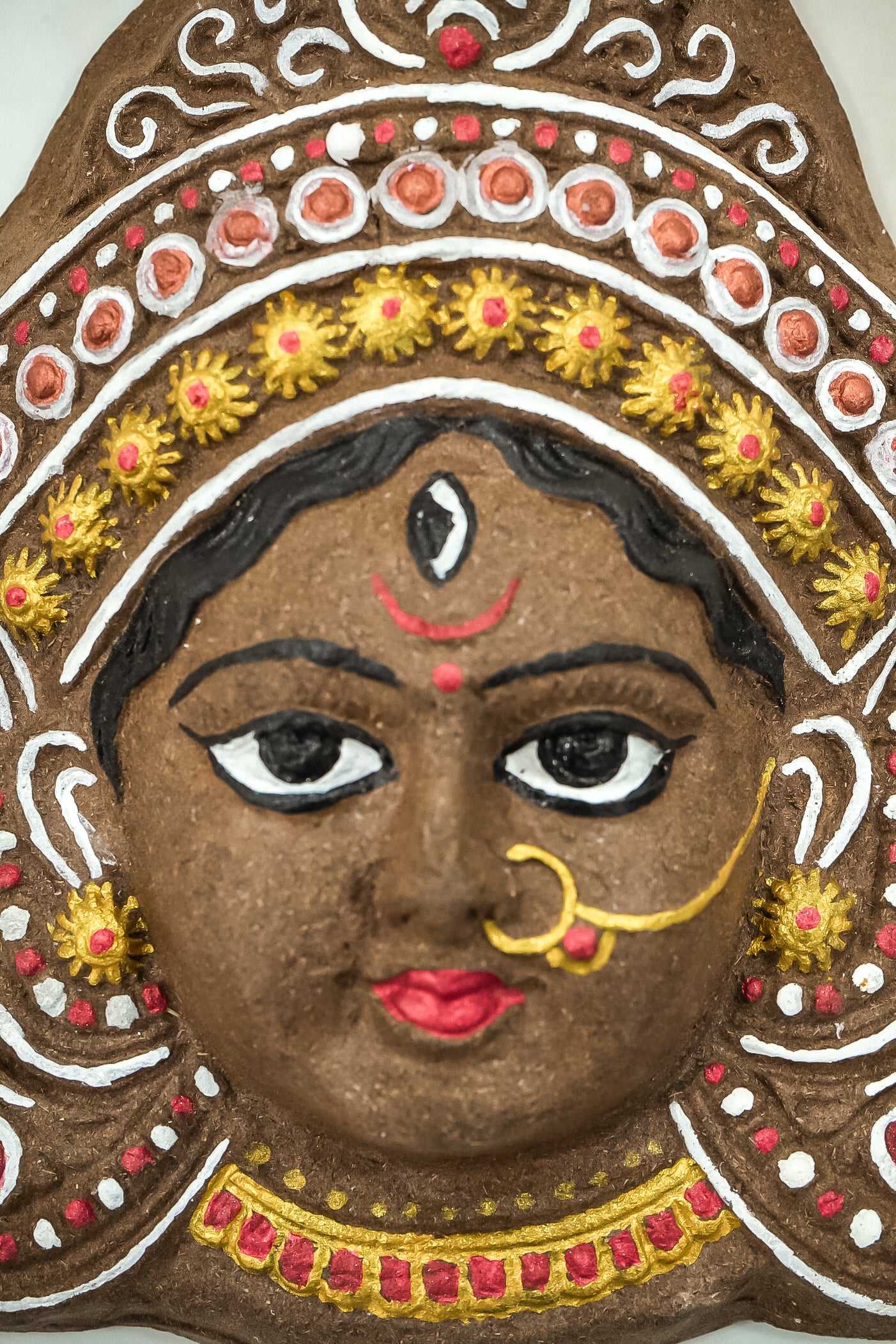 Eco-Friendly Cow Dung Maa Durga Face