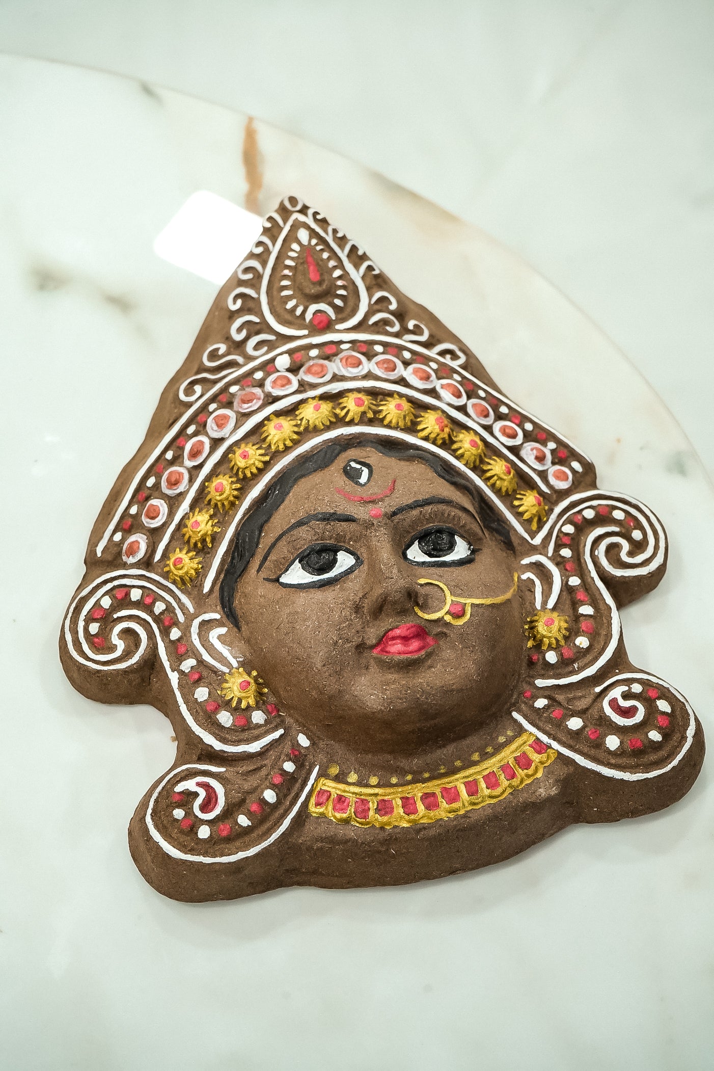 Eco-Friendly Cow Dung Maa Durga Face