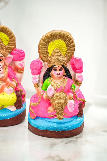 Cow Dung Eco-Friendly Laxmi Ganesh Idol