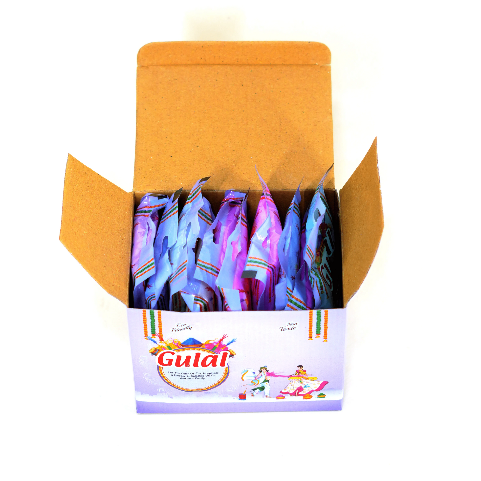 Decorative star-shaped plate with gold and red design on a white background with flowers and petals.