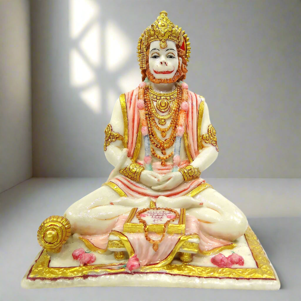 Meditating Lord Hanuman Sitting Statue-Upharkaro