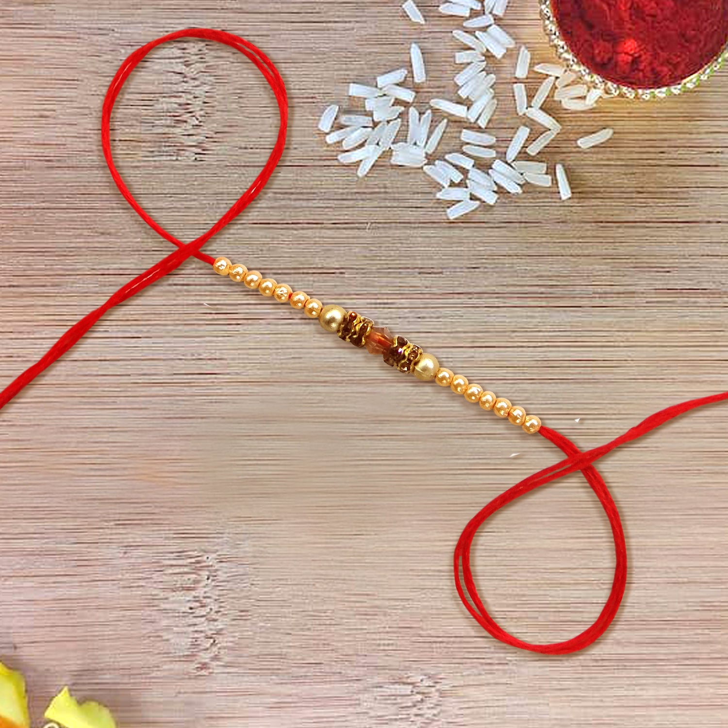 Glorious Pearl Fancy Rakhi By Upharkaro-Upharkaro