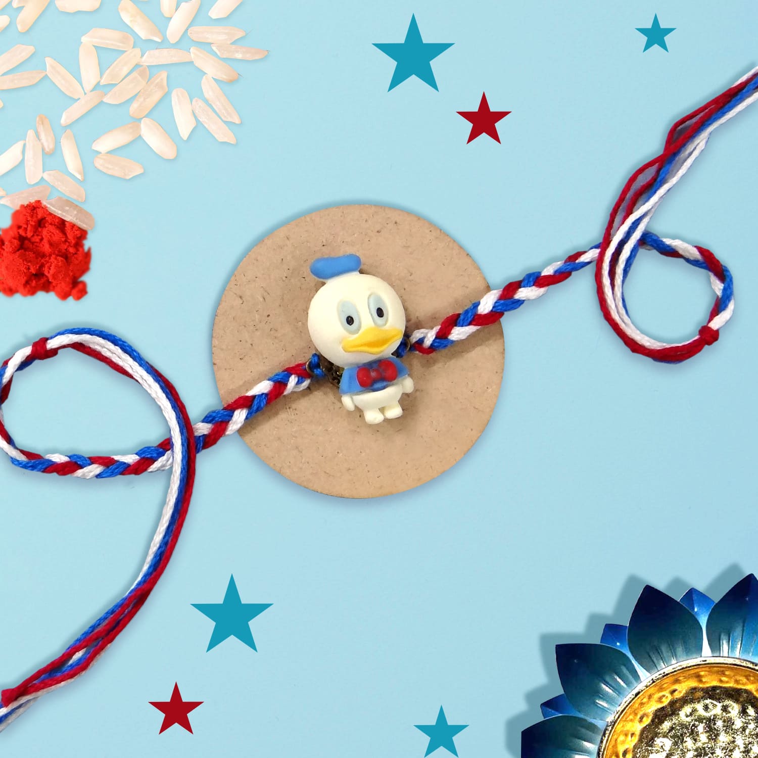 Dewey kids rakhi, cartoon rakhi for kids, rakhi for boys, rakhi for girls, soft rakhi for children, baby rakhi online, cute rakhi for kids, skin friendly rakhi, non-toxic rakhi, designer kids rakhi, kids raksha bandhan rakhi, Dewey cartoon rakhi, rakhi for toddlers