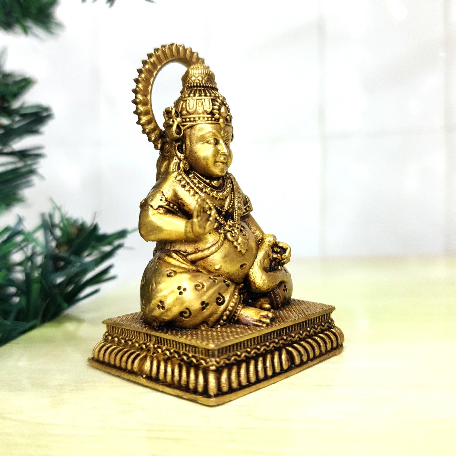 Brass Kuber Idol for Wealth & Prosperity – 30% OFF | Decorative Lord Kuber Statue by Upharkaro-Upharkaro