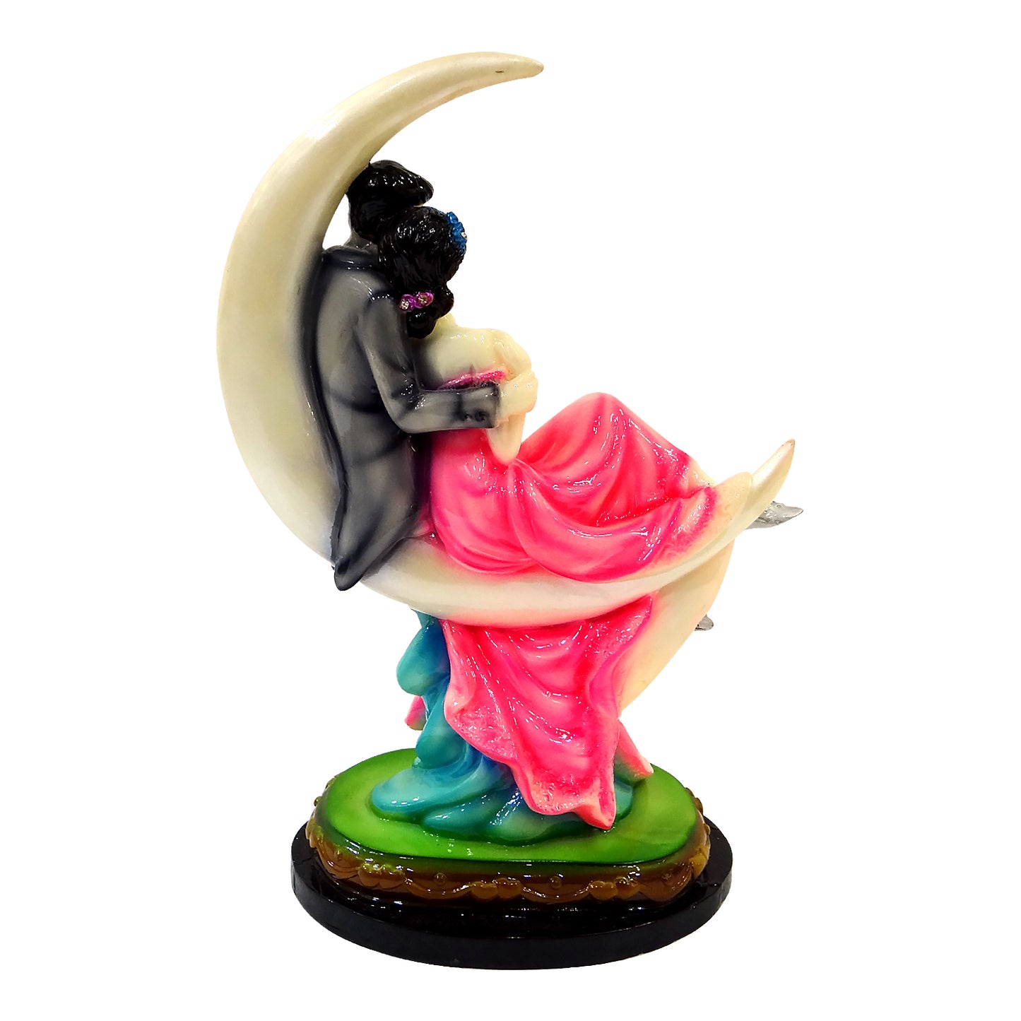 Beautiful Moon Valentine Love Couple Statue By Upharkaro